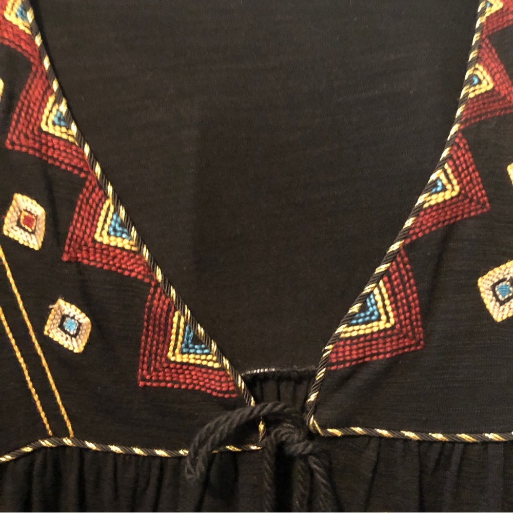 Neiman Marcus boho tie front cardigan - Picture 7 of 12